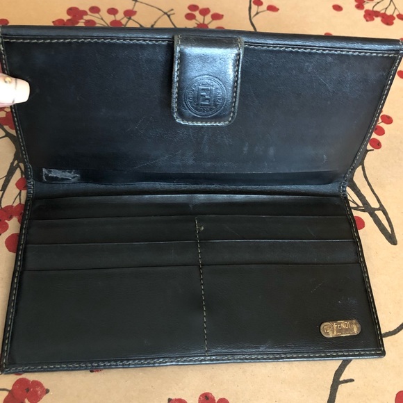 Authentic Fendi Pequin stripe long wallet - Picture 10 of 14